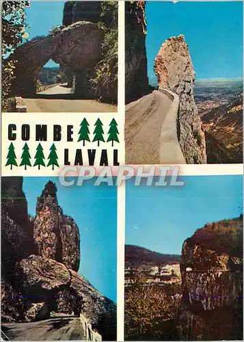 Moderne Karte Le Vercors La Route de Combe Laval