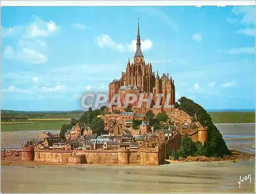 Cartes postales moderne Le Mont Saint Michel (Manche) Merveille de l'Occident Couleurs et Lumieres de France Vue General