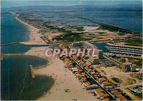 Cartes postales moderne Carnon le Littoral Languedocien Vue Aerienne et Palavas