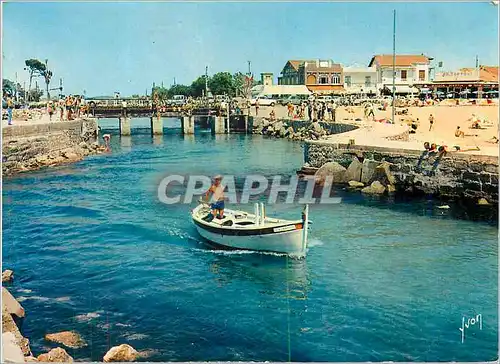 Cartes postales moderne Carnon Plage (Herault) l'Estuaire du Canal Couleurs et Lumiere de France Bateau