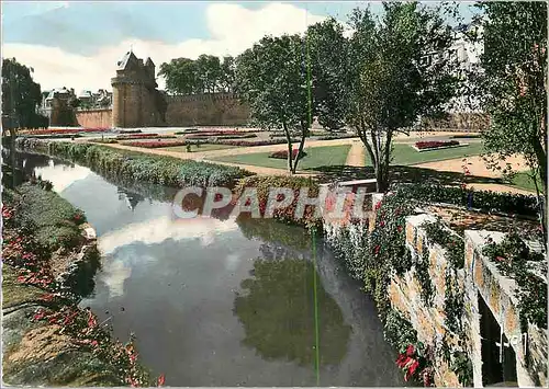 Moderne Karte Vannes (Morbihan) le Chateau et ses Jardins