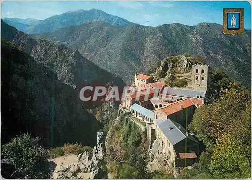 Moderne Karte Abbaye de Saint Martin du Canigou Lumiere et Couleurs du Conflent Pyr Or aux Environs de Vernet