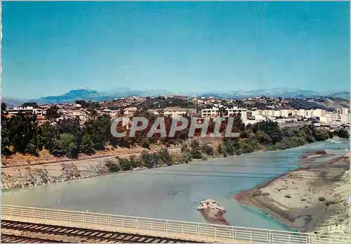 Cartes postales moderne St Laurent du Var (A Mmes) Vus du Pont du Var les Nouveaux Quartiers Reflets de la Cote d'Azur
