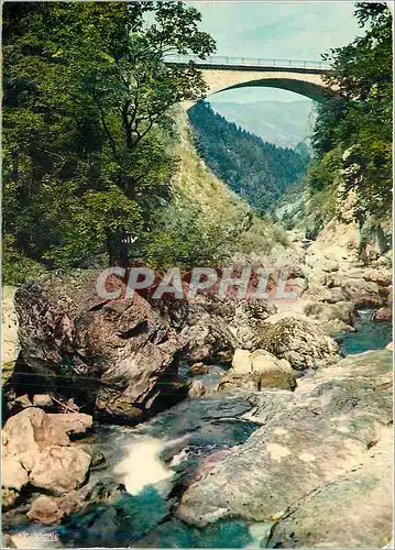 Moderne Karte Gorges de la Bourne Pont de la Goule Noire