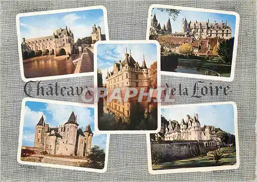 Cartes postales moderne Les Merveilles du Val de Loire Chenonceau Loches Azay le Rideau Rigny Usse