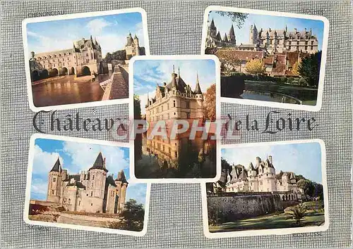 Moderne Karte Les Merveilles du Val de Loire Chenonceau Loches Azay le Rideau Rigny Usse