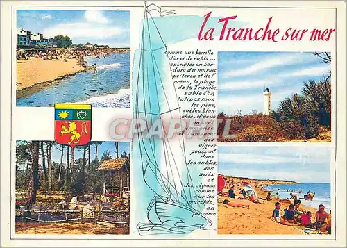 Cartes postales moderne La Tranche sur Mer la Plage le Phare les Floralies Plage de la Griere Cote de Lumiere Cote de Fl