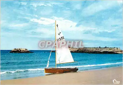 Cartes postales moderne Saint Briac (I et V) Plage du Port Hue Bateau