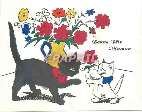 Cartes postales moderne Bonne Fete Maman Chats