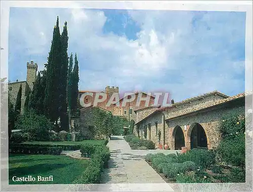 Moderne Karte Castello Banfi Montalcino Poggio alle Mura