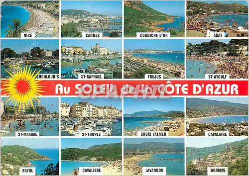 Cartes postales moderne Souvenir de Vacances de Nice a Bormes les Mimosas Inoubliable Cote d'Azur