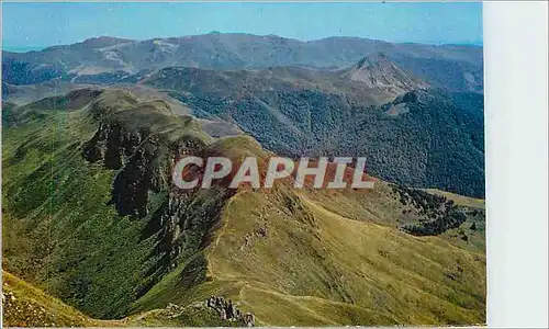 Cartes postales moderne La Chaine du Puy Mary vue du Sommet Les Beaux Sites du Cantal Le Griou et le Plomb du Cantal