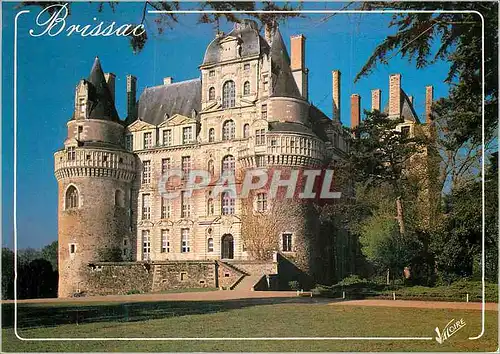 Moderne Karte Anjou Chateau de Brissac (XVIIe Siecle) Facade du Levant Demeure et domaine ducal de la Famille