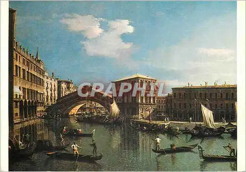 Cartes postales moderne Paris Musee du Louvre Antonio Canaletto (1697 1768) Le Pont du Rialto