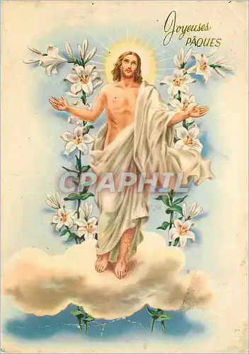 Moderne Karte Joyeuses P�ques Christ