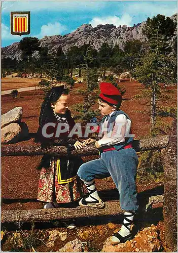 Cartes postales moderne Folklore et Couleurs du Roussillon (Pyr Or) Premiers Amours Catalana Enfants