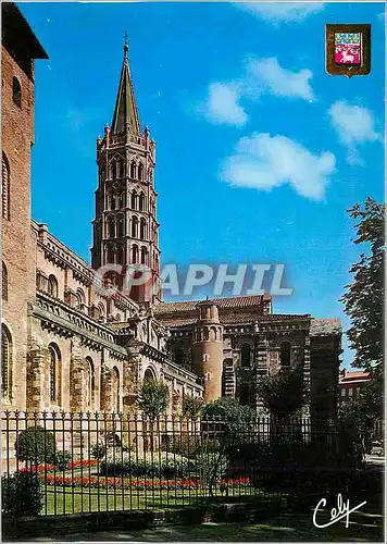 Moderne Karte Toulouse La Basilique St Sernin