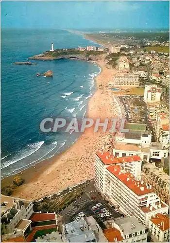 Moderne Karte Biarritz (Pyrenees Atlantiques) La Cote Basque Couleurs et Lumiere de France Tres Belle vue de l