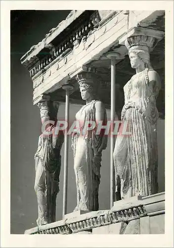 Moderne Karte Athenes Les Caryatides