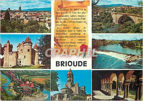 Cartes postales moderne Brioude (Haute Loire) La Basilique St Julien La Porche Abbaye de Lavaudieu