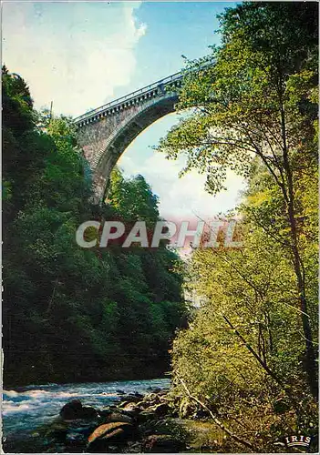 Cartes postales moderne Les Pyrenees Le Pont Napoleon sur le Gave a Luz (haut 85 m)