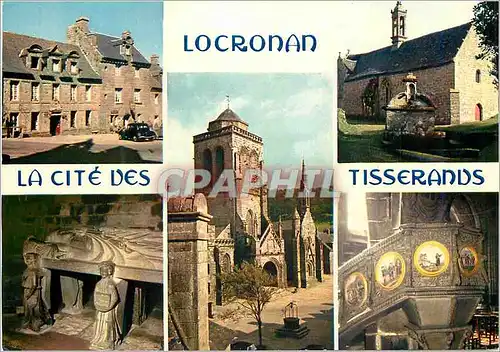 Moderne Karte Locronan La Bretagne en Couleurs La Cite des Tisserands
