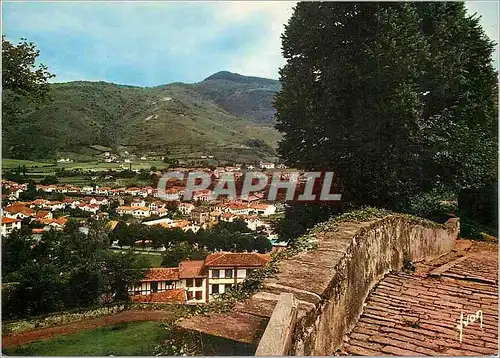 Moderne Karte St Jean Pied de Port (Pyrenees Atlantiques) Le Pays Basque Couleurs et Lumiere de France Vue pri