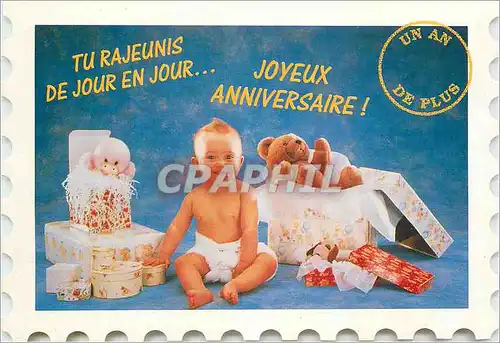 Cartes postales moderne Joyeux Anniversaire Tu Rajeunis de jour en jour Enfant B�b� Nounours Ours