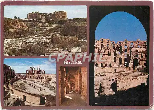 Moderne Karte El Jem (Tunisie) L'Amphitheatre