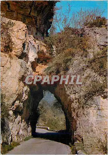 Moderne Karte Les Gorges du Tarn Les Beaux Sites de la Lozere Rocher Chevauchant la Route Nationale Longeant l