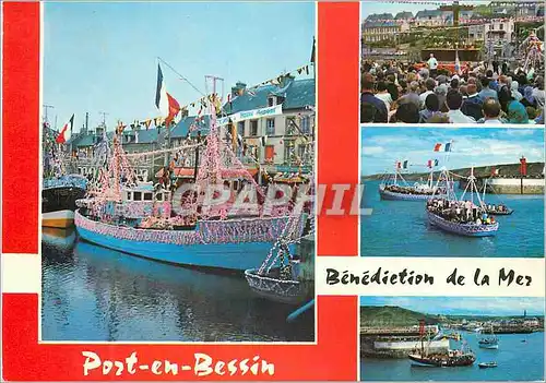 Cartes postales moderne Port en Bessin Normandie France Bateaux de peche