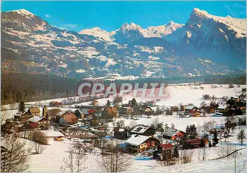 Cartes postales moderne Morillon (Haute Savoie) Altitude 680 1800 m Vue Generale et Massif du Criou