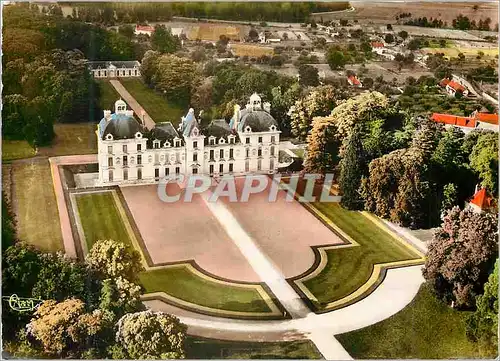 Moderne Karte Cheverny (L et Chr) en Touraine les Chateaux de la Loire le Chateau Vue Aerienne