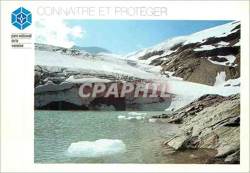 Moderne Karte Le Lac de l'Arpont Connaitre et Proteger Forme a 2666 m d'Altitude