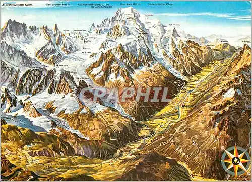 Cartes postales moderne Chamonix Mont Blanc France Office du Tourisme Document Exclusif