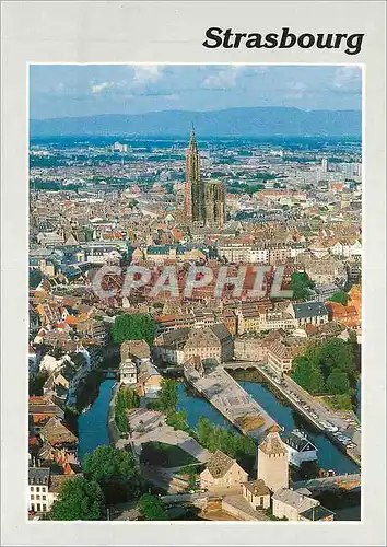 Cartes postales moderne Strasbourg (Bas Rhin) Ponts Couverts Cathedrale Cite Mayenageuse fondee en 1222
