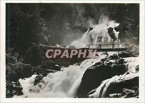 Moderne Karte Pyrenees Cascade de Lutour