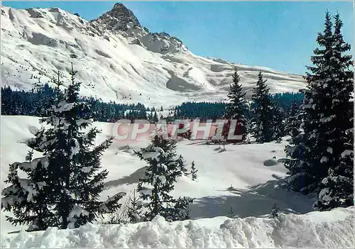 Cartes postales moderne Meribel les Allues (Savoie) alt 1600 2750m Sports d'Hiver Dent de Burgin