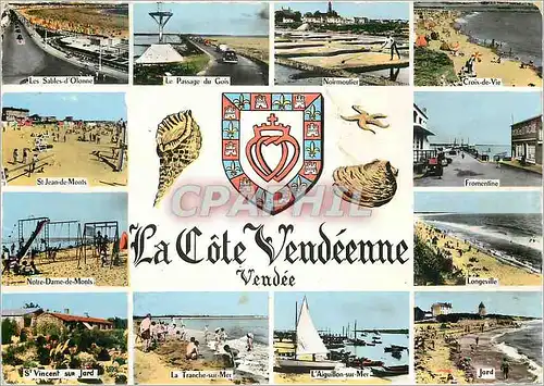 Cartes postales moderne Les Sables d'Olonne Vendee la Cote Vendeenne le Paysage du Gois Noirmoutier