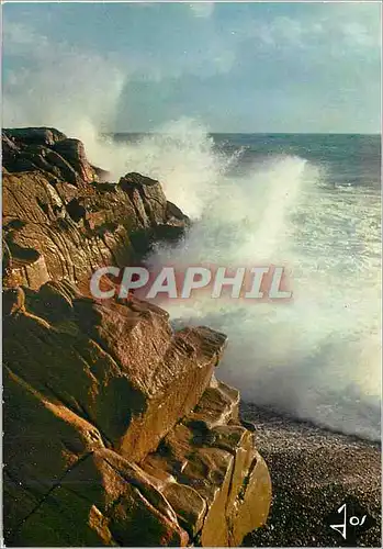 Cartes postales moderne Vague Deferlant sur la Cote Bretonne La Bretagne en Couleurs