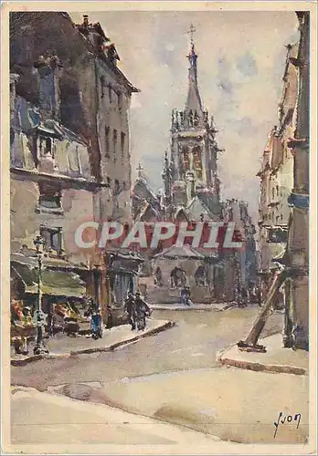 Cartes postales moderne Paris en Flanant la Rue Galande et l'Eglise Saint Severin