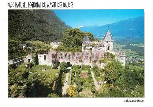 Moderne Karte Le Chateau de Miolans Parc Naturel Regional du Massif des Bauges