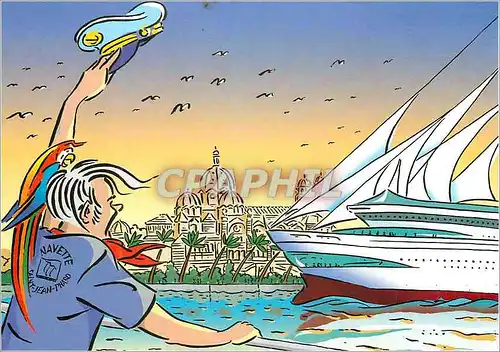 Cartes postales moderne Les annees 2010 Vuce d'Article La rade et la Cathedrale Major Mon Bateau de Croisiere prefere pa