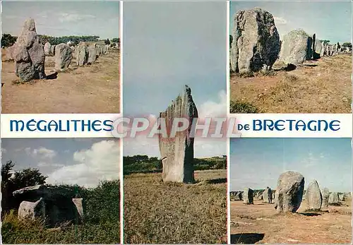Moderne Karte Megalithes de Bretagne la Bretagne en Couleur