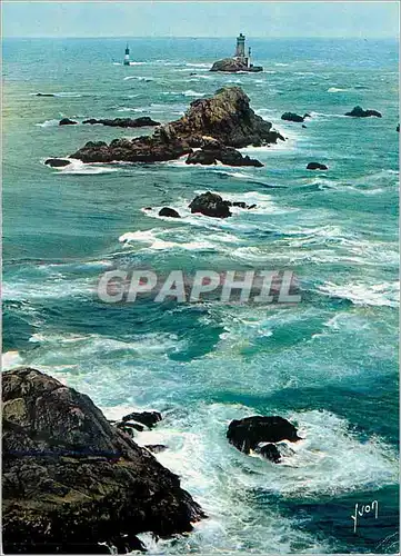 Cartes postales moderne Les Courants Marins de la Pointe du Raz la Bretagne Couleurs et Lumiere de France