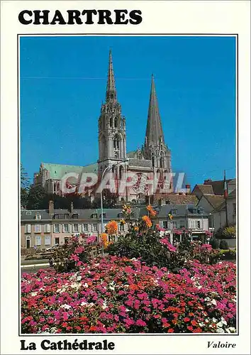 Cartes postales moderne Les Merveilles de Chartres (Eure et Loir) la Cathedrale (XIIe et XIIIe siecles) la Facade Ouest