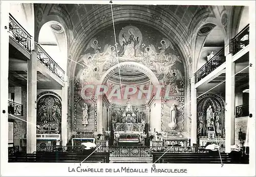 Cartes postales moderne Paris La Chapelle de la Medaille Miraculeuse Lieu Exact de la Premiere Apparition (Nuit du 18 au