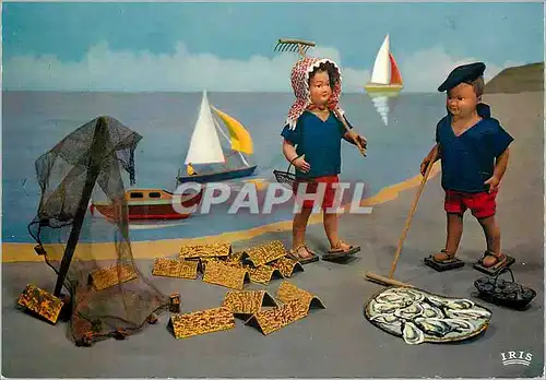 Cartes postales moderne Sur le Bassin d'Arcachon les Provinces Francaises les Ostreiculteurs Enfants Folklore