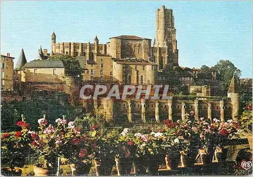 Cartes postales moderne Albi (Tarn) Ville d'Art Centre de Tourisme Lever du Soleil sur l'ancien Palais Archiepiscopal de