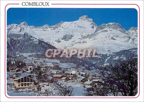 Moderne Karte Combloux (Haute Savoie) la Station et la Pointe Percee